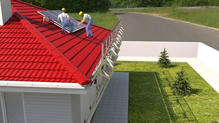 Mehrwert für Gerüstbauer: Dachabsturzsicherung für Solarprojekte vermieten